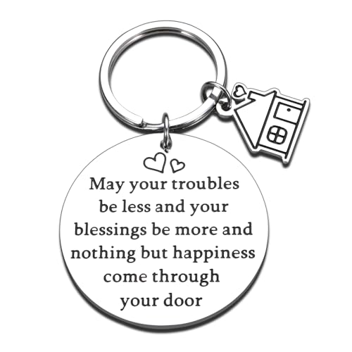 Housewarming Keychain for New Homeowner - Gift Ideas for Women, M...