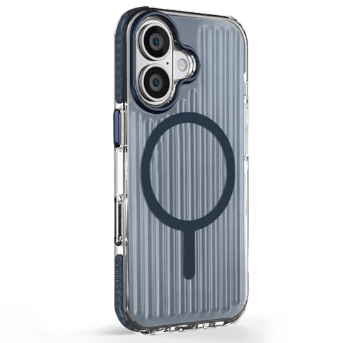 Image of GRIPP Armor Case Compatible with Mag-Safe for iPhone 17 | Military Grade 12ft Drop-Tested with D30 Technology, Corrugated Design, Raised Edges, 360 Protection, Matte Frosted Back Cover - Blue