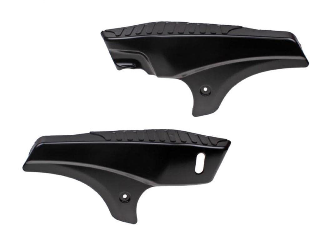 Seitenverkleidung Satz links & rechts schwarz matt passend für Tomos A35 – Seitendeckel Mofa Moped Mokick – Seitenverkleidung Kunststoff – Verkleidungspaar