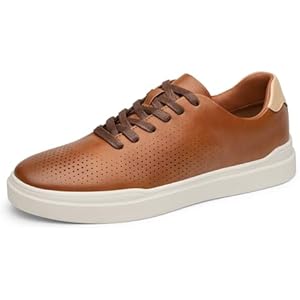 Bruno Marc Men's Casual Dress Sneaker Business Casual Shoes for Men Lightweight Breathable Fashion Sneakers WaveFlex CoreLux 8.5 Brown