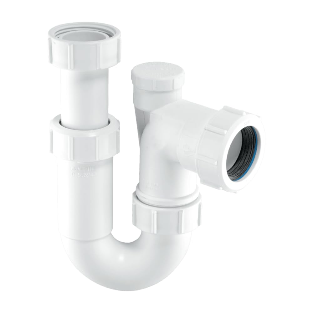 McAlpine 1½" Adjustable Inlet Tubular Swivel Anti-Syphon 'P' Trap ASC10V
