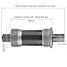 VGEBY1 Bike Bottom Bracket Square Taper Bearing 68mm x 118mm 120mm 122.5mm 124.5mm 127.5mm Bicycle BSA Brackets for Shimano Tourney TX800 Series