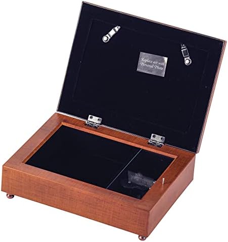 Dicksons How Great Though Art Woodgrain Brown 8 x 6 Acrylic Jewelry Music Box Plays How Great Thou Art image 4