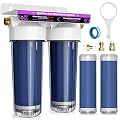 Deionized Spot Free Car Rinse Unit, Spotless Car Wash Water System,Deionized Water System for Car Wash, Suitable for Cars, RVs, Motorcycles, Yachts, and Windows, No Towel Drying, Color Changing Resin