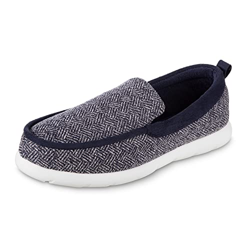 Image of isotoner Zenz Men's Sport Knit Moccasin, Slip-on Shoe