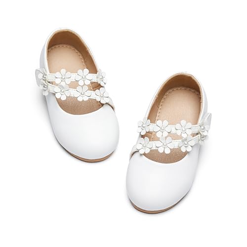 Kiderence Little Toddler Girls Dress Shoes Ballerina Ballet Flats Kids Mary Janes