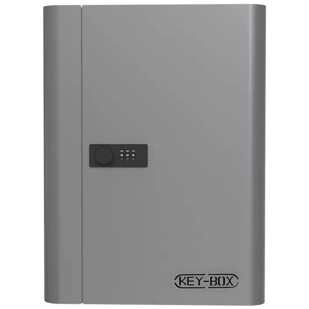 Sdfdcgjsr Grey-Combination Lock Key Storage Cabinet, Door/Car Key Storage Organization Management, Homestay/Real Estate/Company
