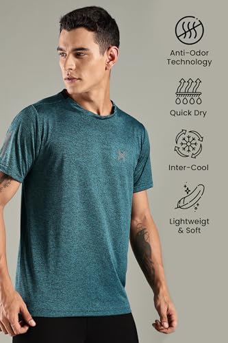 Image of XENOVAURBAN Men's Dryfit Round Neck T-Shirt | Sports Gym T-Shirt for Men - DRY1