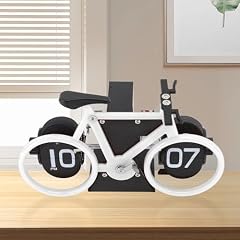 Vintage Flip Desk Clock, Bike Shape Flip Clock, Retro Mechanical Battery Powered Gear Operated Vintage Flip Desk Clock, Bike Shape Flip Clock, Retro Mechanical Battery Powered Gear Operated item