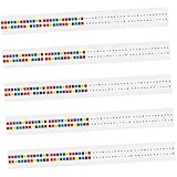 Operitacx 30 hojas Etiquetas Adhesivas para Páginas Alfabéticas Resistentes al Agua Marcadores Removibles para Scrapbooking y Organización Escolar