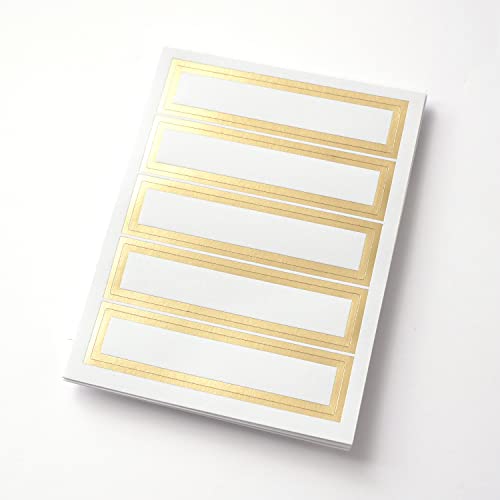 Russell+Hazel White File Folders, Includes Foiled Labels, 12 Count 11.75” X 9.75” #TOP4