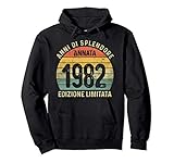 1982 vintage regali di 39 anni 39° compleanno retrò annata felpa con cappuccio