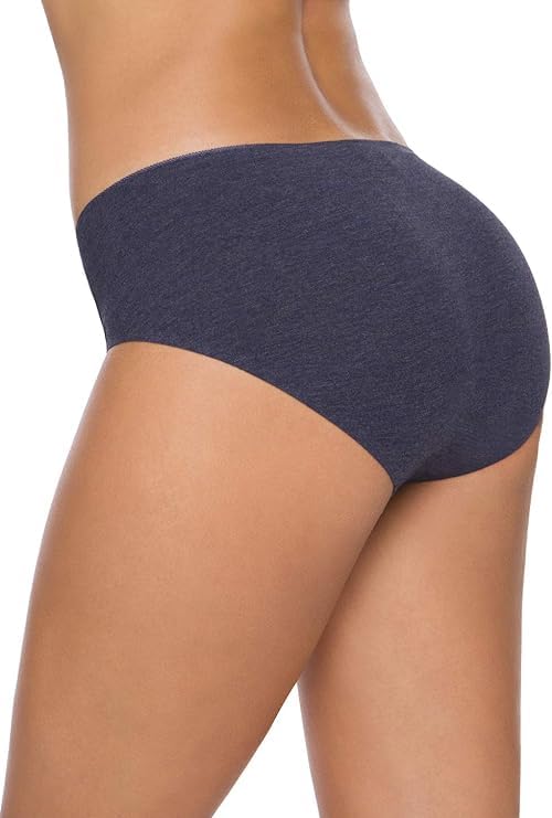 Image of LOURYN KOULYN Cotton Bikini Women's Breathable Panties Seamless Comfort Underwear (Pack of 6)