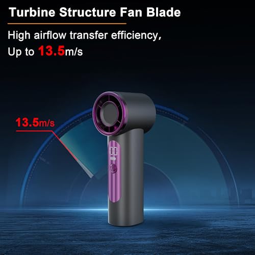 DUILOG iFan, Portable Mini Handheld Fan, Personal Small Turbo Fans Rechargeable for Travel - Gray - image 7