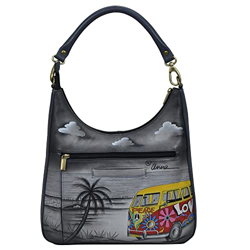 Anna by Anuschka Large Classic Hobo, Happy Camper2