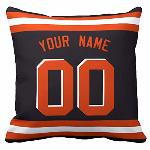 Image of ANTKING Throw Pillow 2 Pack with Custom Name and Number Personalized Gift for Men Women Boys