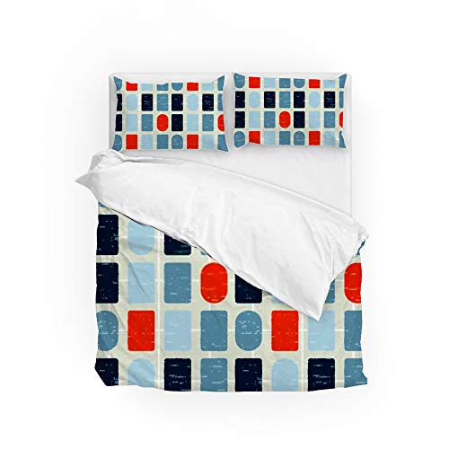 Housse de couette douce sans repassage pour lit Long Twin avec ses 2 taies d'oreiller - 2
