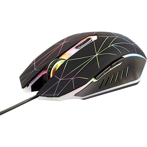 Renkforce RF-GM-120 Souris de Gaming USB Optique Noir 6 Boutons 3600 dpi éclairé Cover