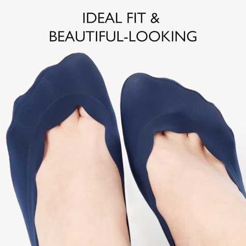 COMFELIE Women's No Show Socks - 6 Pack Anti-Slip Liner Flat Invisible Boat Seamless Footies2