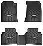 LASFIT Floor Mats for Nissan Altima 2023 2022 2021 2020 2019, All Weather TPE Car Mats Custom Fit Floor Liners, 1st & 2nd Row, Black