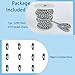 32ft 304 Stainless Steel #10 Beaded Ball Chain with 10pcs Connectors, 4.5mm Replacement Bead Chain Cord for Dog Tag, Necklace Chain, Plumbing Applications