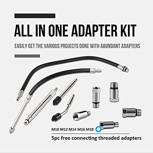 Lichamp 11pcs Compression Tester Adapter Kit, Automotive Engine Cylinder Leak Down Compression Test Motor Pressure Gauge, Include Engine Cylinder Stethoscope by Lichamp - Image 6