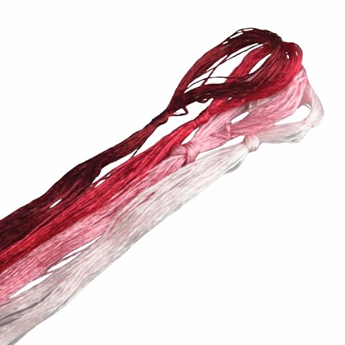 Image of 4 Skeins Mulberry Silk Floss Embroidery Thread Floss-Cross Stitch Threads China Silk Woven Jewelry Threads DIY Sewing Kits (07)