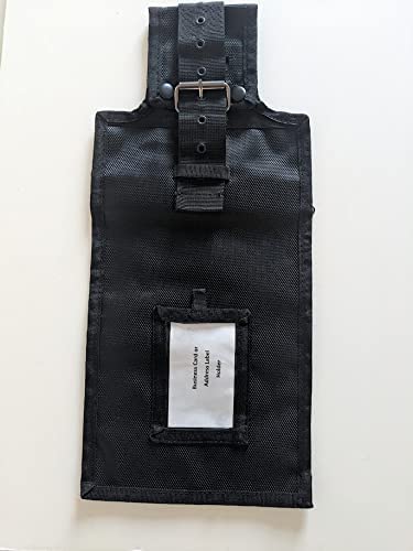 Two (2) Pack of Anoa Shipping Tags - Buy More and Save! – a Reusable Shipping Tag That Holds FedEx, UPS, DHL Shipping Labels for Golf Clubs, Cases, and Baggage, Black