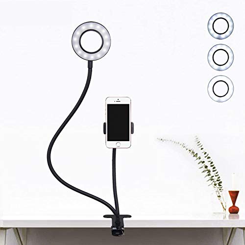 LimoStudio LED Selfie Ring Light with Gooseneck Stand #TOP24