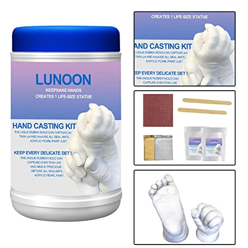 Diy Hand Casting Kit, Creative Family Couples Hand Molding Kit, Hand Mold Plaster Casting Diy Keepsake Hands Sculpture Kit, Plaster Hand Mold Casting Kit Craft Couples Gifts Home Decor #TOP3