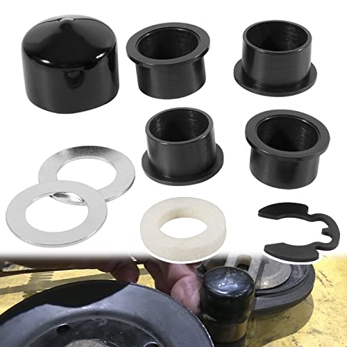 Deecaray Am124509 Double Idler Arm Bushing Seal Cap & Hardware Rebuild Kit, Compatible With John Deere Am126566 M143350 Am127958 Am124509 M111740 M147966 M111358 (9-Piece) #TOP6