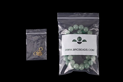 BRCbeads Aventurine Gemstone Loose Beads Natural Round 8mm Crystal Energy Stone Healing Power for Jewelry Making- Green - Thumbnail 2