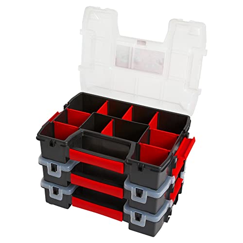 image for CRAFTSMAN Storage Organizer, Small Parts Organizer, 3-Packs with 10-Co