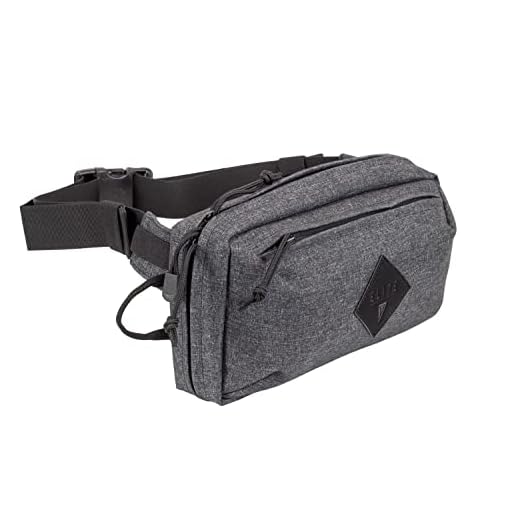 Elite Survival Systems 8030-H Hip Gunner Concealed Carry Fanny Pack, Heather Gray, Multi, One Size