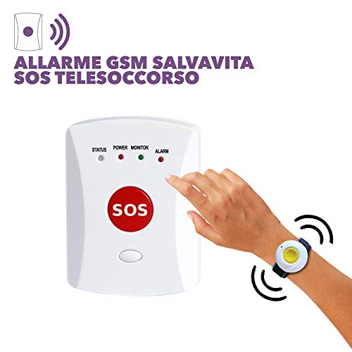 WIOONI Salvavita Anziani, Pulsante Salvavita Anziani WiFi, App Tuya