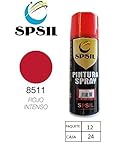 Pintura en spray, rojo imtenso bote de 400ml.