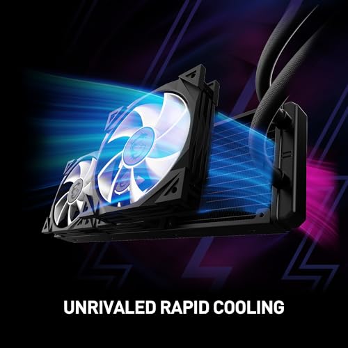 Image of MSI MPG CoreLiquid D240 ARGB CPU Liquid Cooler - 2.4 inch IPS LCD Screen - 240mm Radiator - Double 120mm ARGB PWM Fans - LGA 1700 /1851 / AM5 /AM4 Compatible