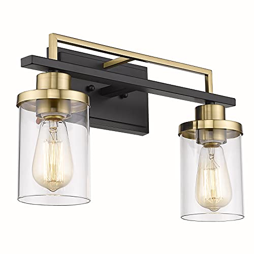 Emliviar 2-Light Gold Bathroom Light Fixtures - Vanity Light in