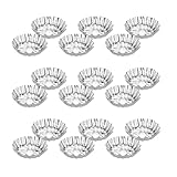 GOOHOCHY Moldes Desechables para Tartaletas y Postres 100 Piezas Aluminio Resistentes al Horno Microondas para Uso en Repostería Doméstica y Profesional