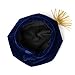 FtyFty Graduation Doctoral Tam Blue Velvet 8 Sided with Gold Bullion Tassel (Blue 8 Sides)