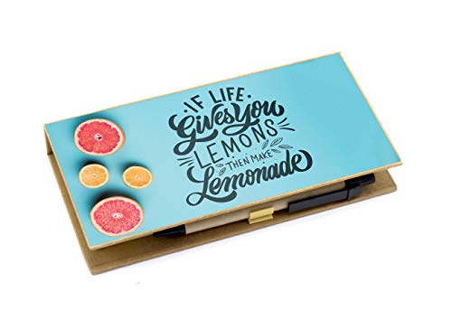 Image of Shopaholic Eco-Friendly Stationary Set With Paper Clips, Stapler, Sticky Notes, Calendar, Pen (Lemonade-Memo Pads)