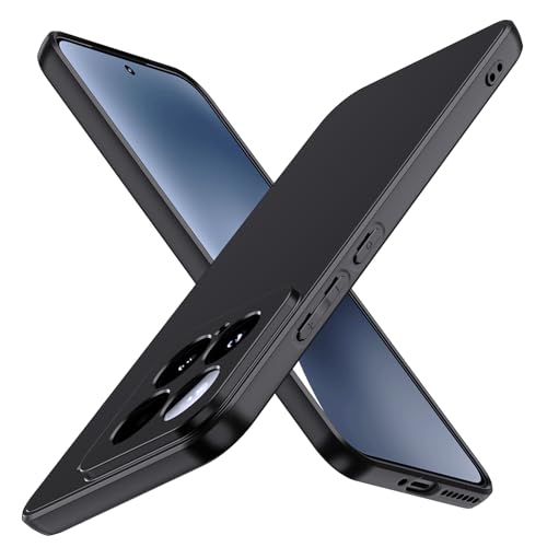 ivoler Silikon Hülle für Xiaomi 15 mit Kameraschutz Ultra Dünne Weiche Stoßfest Schutzhülle Flexible TPU Matte Schwarz Handyhülle Kratzfest Case Cover
