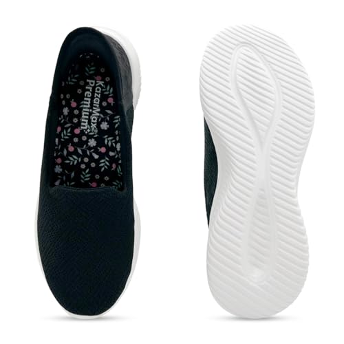 Image of KazarMax Easy On Women's Breathable Mesh Slip-On Loafers | Quick-Dry Casual Sneakers with No-Hands Design | Lightweight Anti-Skid Sole