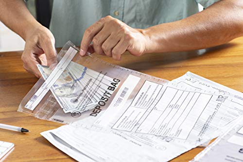 Uspacksmart Deposit Bags 9”X12”. Clear Plastic Bags Ideal For Cash Handling Or Bank Deposits. 100-Pack (1208-00) #TOP3