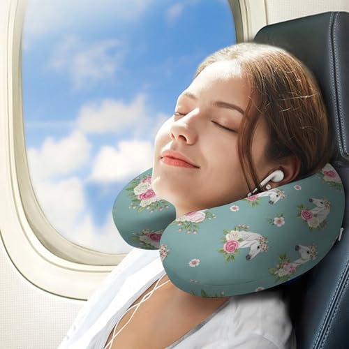 Almohada cuello en U espuma viscoelástica 29x29x10 cm miniatura 3
