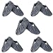 5 Pairs Non Slip Washable Reusable Shoe Covers for Household Thickened Boot Covers, Grey