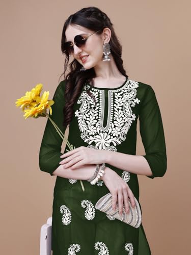 Image of EthnicJunction Women's Georgette Straight Fit Tunic Tunic