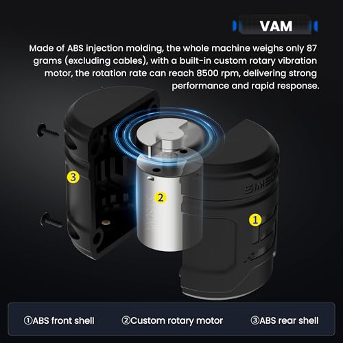 SIMSONN Pedales para Simulador de Carreras Módulo de Motor de Vibración Reactor de Pedales Hápticos VAM y VAM Pro (VAM PRO 3PCS PER SET) - imagen 4