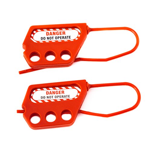 Image of Zing Green Products 7270 3 Hole Flexible Hasp, Red