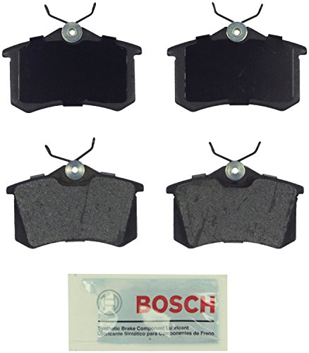 BOSCH BE340 Blue Semi-Metallic Disc Brake Pad Set - Compatible With Select Audi A3, A4, A6, A8, RS6, S4, S6, S8, TT; Volkswagen Beetle, Cabrio, Corrado, Eos, Golf, Jetta, Passat, Scirocco +More; REAR